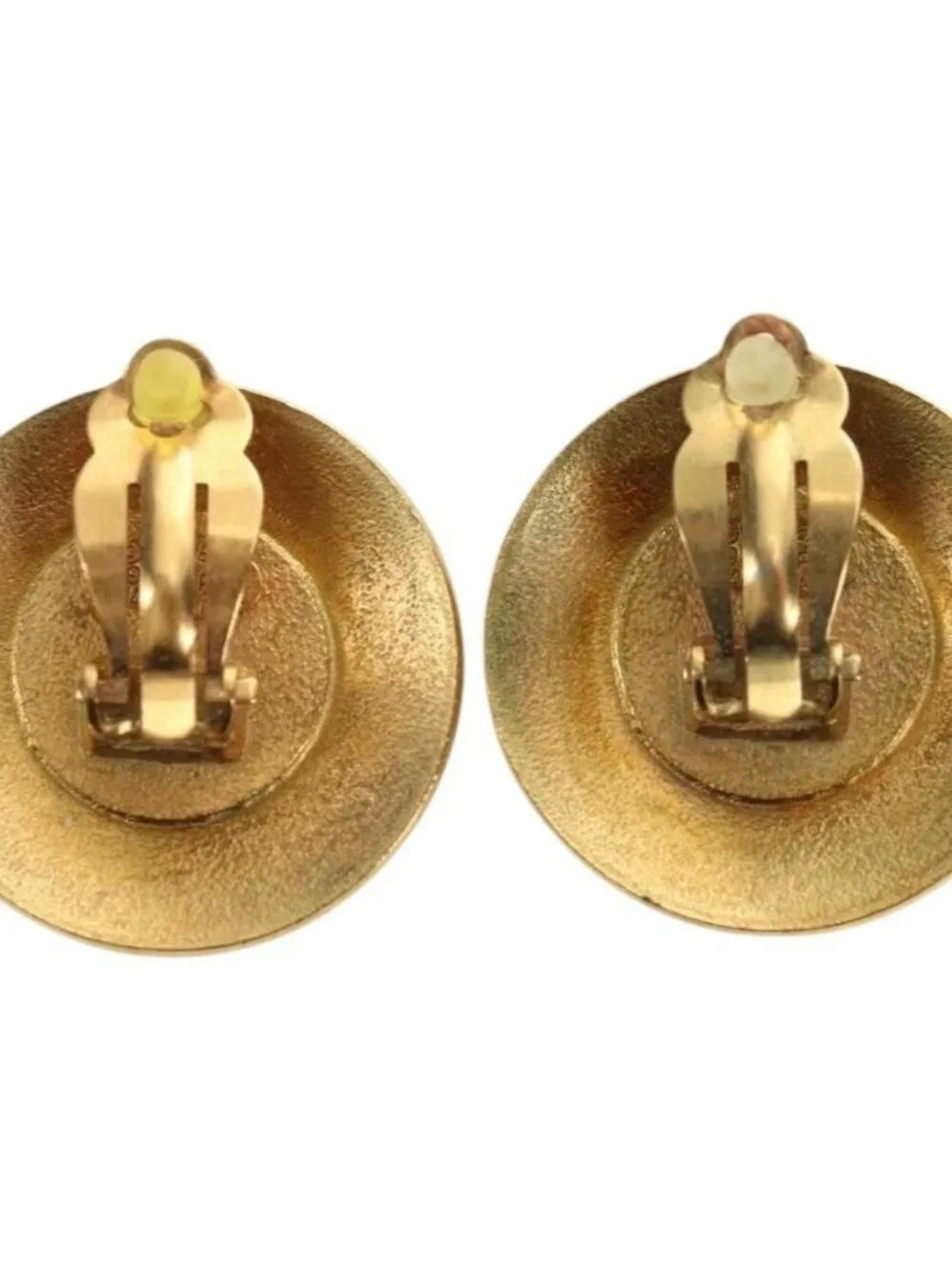 CHANEL COCO Mark Earring metal Gold Tone CC Auth 181300V
